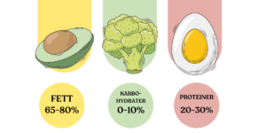 Næringsstoffer ketodiett Makronæringsbalansen ketodiett