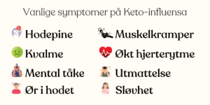 Ketoinfluensa vanlige symptomer på keto-influensa
